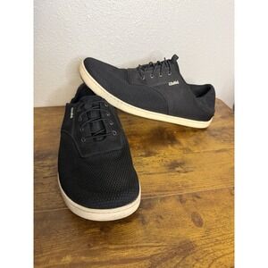 Olukai Men's Nohea Moku Boat Shoes Slip On Sneakers Black Size 11 US